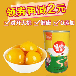 众想 黄桃罐头425g*5罐
