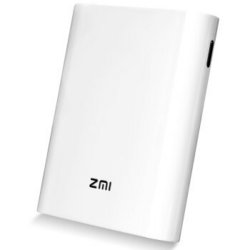 ZMI 7800毫安 联通/移动/电信/全网通/移动电源/充电宝 随身mifi 4G无线路由器 MF855 白色