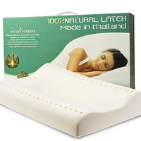 Ecolifelatex 乳胶护颈枕 PT3S（平滑低款）