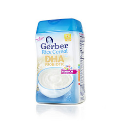  Gerber 嘉宝 DHA益生菌米粉 一段 227g*4件 