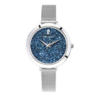 Pierre Lannier 连尼亚 095M668 女士蓝色星钻编织钢带手表 *2件