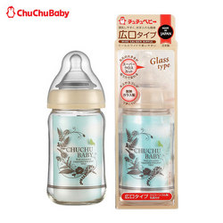 chuchu 啾啾 玻璃宽口径 新生儿奶瓶 160ml