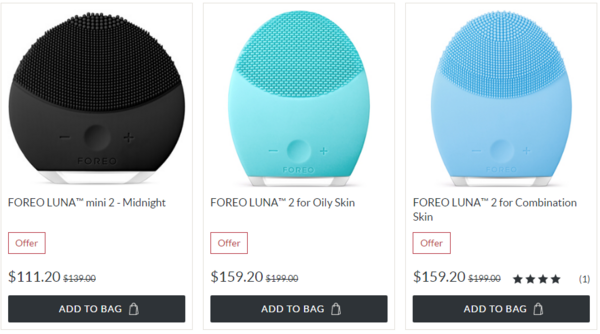 SkinStore FOREO 洁面仪专场