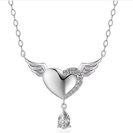 affiner阿菲娜925银施华洛世奇锆石天使之泪项链