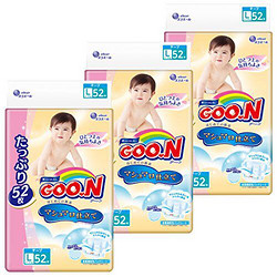 GOO.N 大王 棉花糖系列 婴儿纸尿裤 L52片*3包