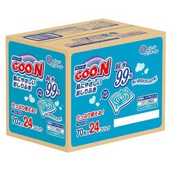 GOO.N 大王 婴儿湿巾替换用 70片×24个 (1680片) *2件