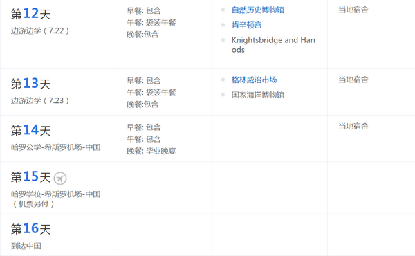 英国哈罗公学 16天半游半学（含伦敦眼+大英博物馆等市区参观）