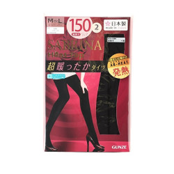 GUNZE 郡是 SABRINA系列 150D 吸湿发热连裤袜 M-L 两双装 *3件