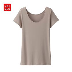 优衣库 UNIQLO 优衣库 163810 AIRism 女士圆领T恤