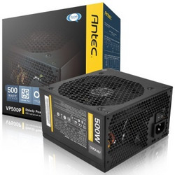 Antec 安钛克 额定500W VP500P 电源（主动式PFC/12CM静音风扇/电脑电源）