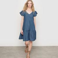 LES PETITS PRIX 牛仔短袖连衣裙