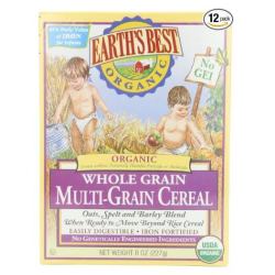 EARTH‘S BEST 有机高铁混合谷物 婴儿米糊 227g 12盒装