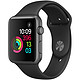 Apple Watch Sport Series 1智能手表（42毫米深空灰色铝金属表壳搭配黑色运动型表带 MP032CH/A）