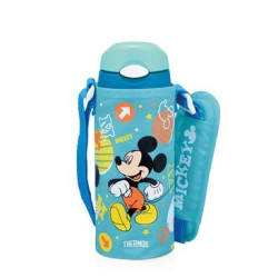 THERMOS 膳魔师 FHL-400FDS-LB 儿童保温保冷吸管杯 米奇款 400ml *2件