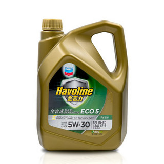 Chevron 雪佛龙 金富力 ECO 5 SN 5W-30 全合成机油 4L