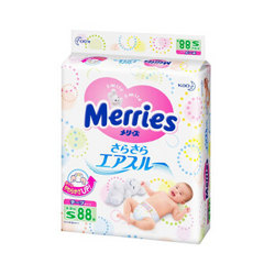 Merries 妙而舒 纸尿裤 S88片*3包