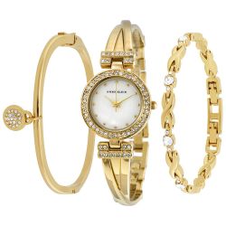 ANNE KLEIN 1868GBST 女士时装腕表手链套装 