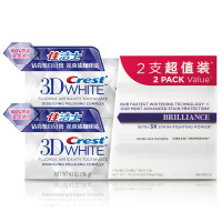 CREST 佳洁士 3D钻亮 热感炫白牙膏116g*2支装 (赠40g*2支)