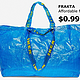 巴黎世家又出新品，2145美元，与宜家蓝色购物袋相似度99%