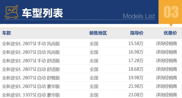 全新途安L 线上专享补贴