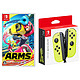 新品发售、6月16日：Nintendo 任天堂 《ARMS》实体游戏+Joy-Con（荧光黄）游戏手柄 1对
