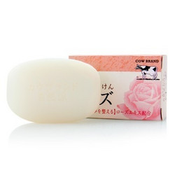 Cow 牛乳石硷自然派洁面皂（玫瑰）100g×2 *2件