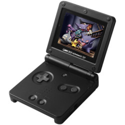 利乐普gbasp游戏机掌机gameboyadvancesp手掌游戏机fc经典游戏黑色十