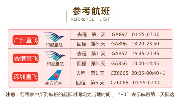 港深广-巴厘岛5天4晚自由行