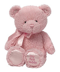 GUND Baby GUND 我的第一次泰迪熊毛绒玩具 粉色 10英寸(25cm)（亚马逊进口直采，美国品牌）