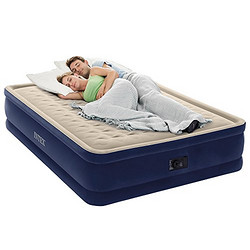 Intex Dura-Beam Series 18" Elevated Deluxe Airbed with Built-In Electric Pump, Queen