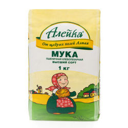 【京东超市】艾利客（aieuka）俄罗斯进口高筋面粉 饺子粉面包粉 1kg