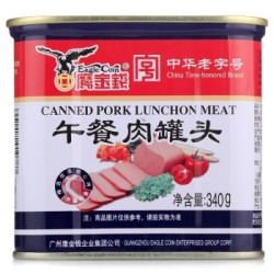 鹰金钱 午餐肉罐头 340g *2件