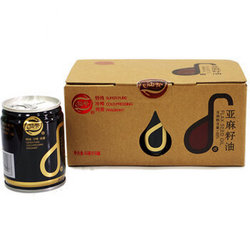 【京东超市】仙餐牌 亚麻籽油（礼盒装）66ML*6罐*2