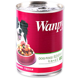 Wanpy 顽皮 牛肉+蔬菜配方 成犬罐头 375g