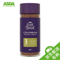 英国进口 ASDA Extra Special 特选哥伦比亚速溶咖啡 100g