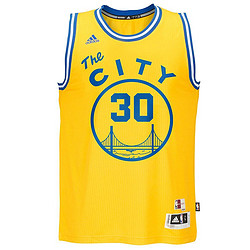adidas 阿迪达斯 金州勇士队 “The CITY” 1966-67赛季复古球衣 摇摆人版本 篮球队服