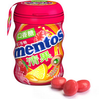 Mentos 曼妥思 清果无糖口香糖 清新酸柠味 56g *12件