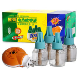 榄菊 电热蚊香液 无香型 45ml*4瓶+加热器 *2件