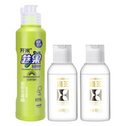 【京东超市】开米（kami）白领“绿活”组合：涤王内衣专用洗衣液100g*2(透明压盖）+ 蔬果净（无香）180g *2件