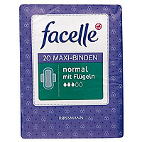 凑单品：Facelle 3滴水 带护翼日用卫生巾 20片