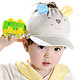 【京东超市】威尔贝鲁（WELLBER）男童鸭舌帽 婴儿遮阳帽女宝宝新生儿帽子春夏季空顶帽 12-36个月