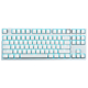 GANSS 高斯 GS87 白色冰蓝光版 机械键盘  黑轴