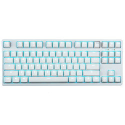 GANSS 高斯 GS87 白色冰蓝光版 机械键盘  黑轴