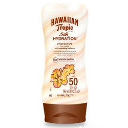 Hawaiian Tropic 夏威夷 丝滑防水保湿防晒乳液 SPF50 180ml