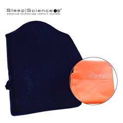 Sleep Science 美国斯利普 大美人专利 记忆棉靠垫 加宽加厚 商务系 宝蓝色精美袋装 45*45*12CM
