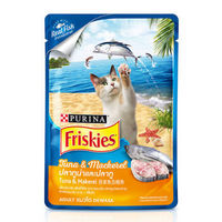 京东PLUS会员：Friskies 喜跃 成猫吞拿鱼及鲭鱼软包罐头 80g *50件 +凑单品