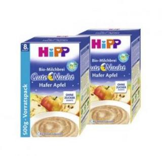 HiPP 喜宝 有机燕麦 苹果牛奶米粉 500g
