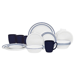 Corelle 康宁餐具 Corelle Classic Cafe Blue 餐具20件套