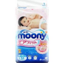 moony 尤妮佳 婴儿纸尿裤 大号 L58片 *4件