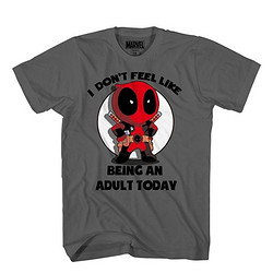 MARVEL 漫威 Deadpool I Don't Feel Like Being an Adult Today 男士T恤